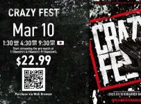 NJPW CRAZY FEST PPV 3/10/25 – 10th March 2025 NJPW CRAZY FEST PPV 3/10/25 – 10th March 2025